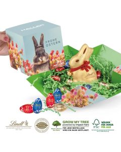 Osterpräsent Cube mit Schokolade von Lindt - inkl. Digitaldruck