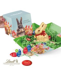 Osterpräsent Cube mit Schokolade von Lindt - inkl. Digitaldruck