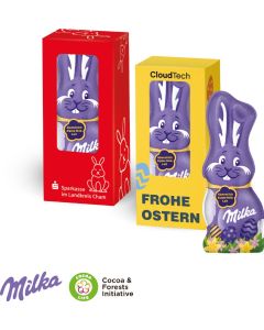 Milka Schmunzelhase, 15 g - inkl. Digitaldruck