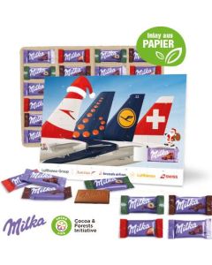 Tisch-Adventskalender Organic mit Milka Schokolade Mix