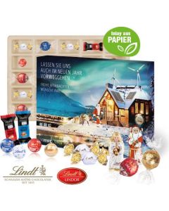 Adventskalender Lindt Premium-Selection, Inlay aus Papierfaser