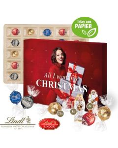Adventskalender Lindt Lindor, Inlay aus Papierfaser