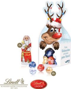 3D Präsent Rentier mit süßer Füllung