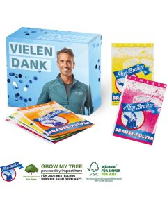 Werbebox mit Ahoj Brause Pulver