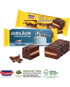 Mini Kuchen mit Werbebanderole