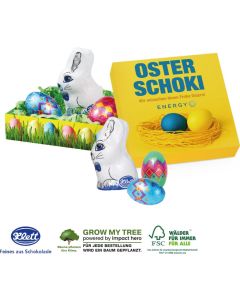 Kleines Osternest mit Klett Schokolade