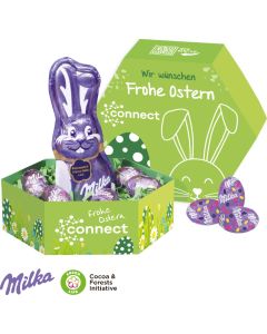 Großes Osternest mit Milka Schokolade