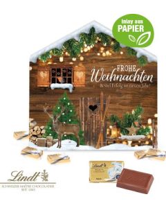 Adventskalender Weihnachtshaus Exklusiv mit Lindt Schokolade