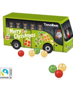 3D Adventskalender Bus mit Fairtrade® Schokolade