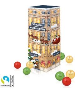 Adventskalender Turm mit Fairtrade® Schokolade