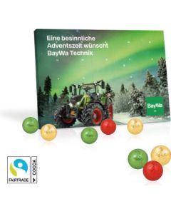 Tisch-Adventskalender mit Fairtrade® Schokolade