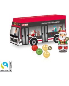 3D Präsent Bus mit Fairtrade® Schokolade