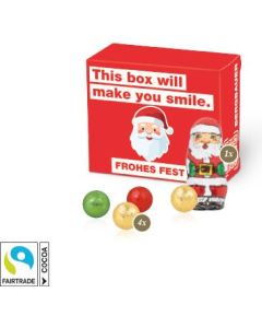 Santa Werbebox mit Fairtrade® Schokolade