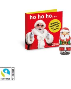 Werbe-Klappkarte mit Weihnachtsmann Fairtrade®