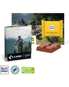 Werbe-Klappkarte mit Ritter SPORT Mini
