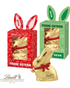 Lindt Goldhase in Werbekartonage, 50 g