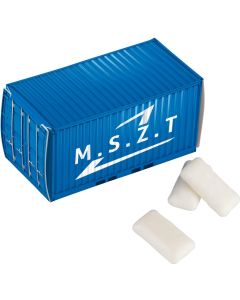 Mit Pfefferminz gefüllte Containerbox