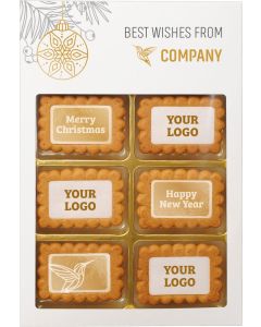 8 Kekse in einer Schachtel