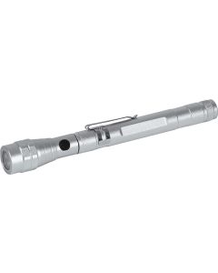 Teleskop-Taschenlampe silber