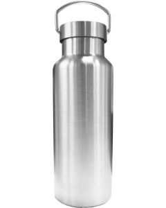 Trinkflasche "water", silber
