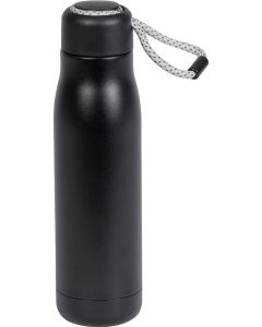 Trinkflasche "Strap" 500 ml, schwarze Schlaufe