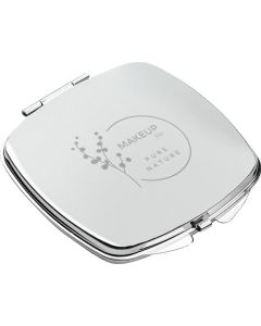 Doppelter Taschenspiegel aus Metall Shimmer