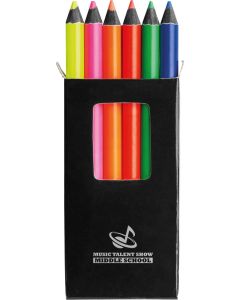 Bleistiftbox mit 6 Buntstiften Memling