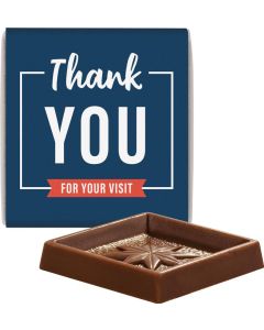 Quadrat Täfelchen Heidel Alpenvollmilch Schokolade - inkl. Druck