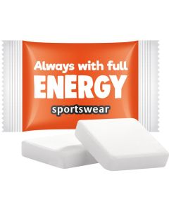 Traubenzucker Quadratisch mit Vitamin C, Zitronengeschmack - inkl. Druck