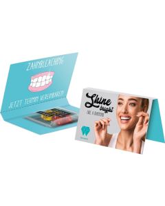 Werbekarte Visitenformat Team Gummibärchen - inkl. Druck