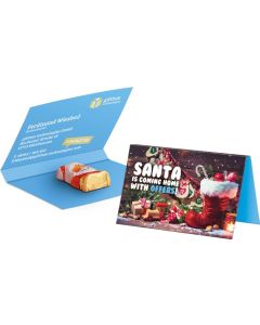 Werbekarte Visitenkartenformat Storz Schokoherz - inkl. Druck