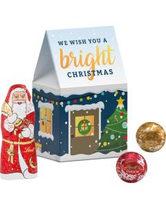 Standbodenbox Weihnachten Lindt - Inhalt nach Wahl - inkl. Druck