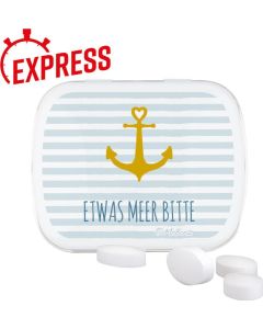 Express Klappdose Pfeffi mit zuckerfreie Pfefferminzpastillen - inkl. Druck