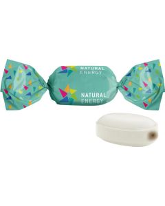 Schoko-Minz Bonbon im weißen, kompostierbaren Wickler - inkl. Druck