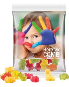 Maxitüte Trolli, 50 g, transparente Folie - Inhalt nach Wahl - inkl. Druck