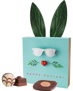 Lindt Präsent mit 9 Lindt Mini Pralinés, 44 g - Kartonage nach Wahl - inkl. Druck