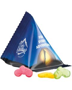 Trolli im Tetraeder, 15 g - Inhalt nach Wahl - inkl. Druck