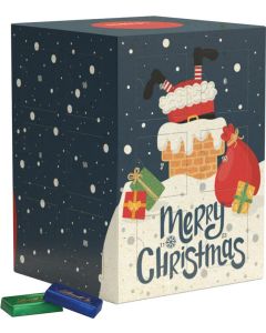 Tower Adventskalender, Graspapier - Füllgut nach Wahl - inkl. Druck