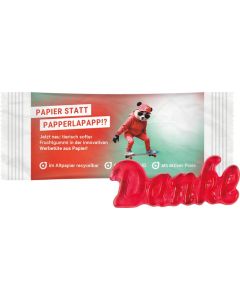 Trolli Fruchtgummi Danke - Folie nach Wahl - inkl. Druck