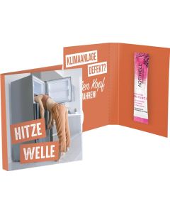 Werbekarte Midi Aqtiwell® - Inhalt nach Wahl - inkl. Druck