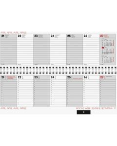 BRUNNEN Tischkalender Modell 772 Karton weiß unbedruckt