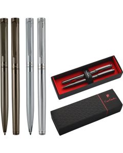 Pierre Cardin® Renee Set aus Drehkugelschreiber und Rollerball Pen