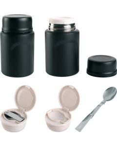 Schwarzwolf outdoor® Cibus Thermobecher mit Löffel für Lebensmittel, 0,55l