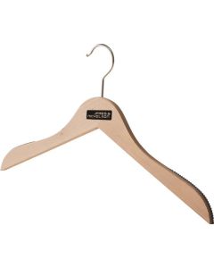 Hochwertiger Holz-Kleiderbügel mit rutschfester Gummierung