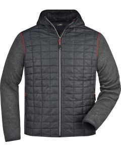 Herren Strickfleecejacke Hybrid