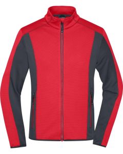 Herren Struktur Fleecejacke