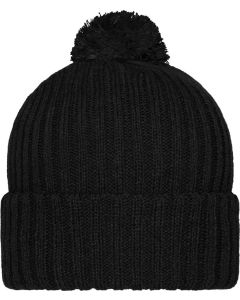 Strickmütze mit Pompon