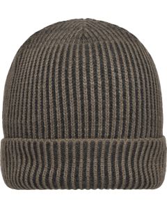 Strickmütze mit Krempe