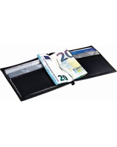 Kompaktes RFID Leder-Etui mit Geldscheinklammer und Kartenfächern