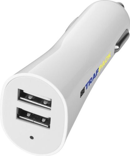 Doppel-USB-Autoadapter Pole als Werbeartikel